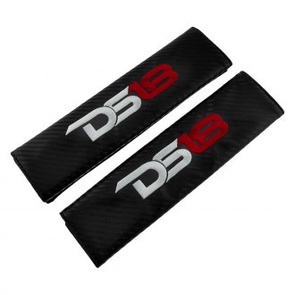 Black 49 TTHT Fit 49ers Seat Belt Covers Shoulder Pads,Black Carbon Fiber Embroidered Leather Seat Safety Belt Covers Shoulder Pads for All Car 