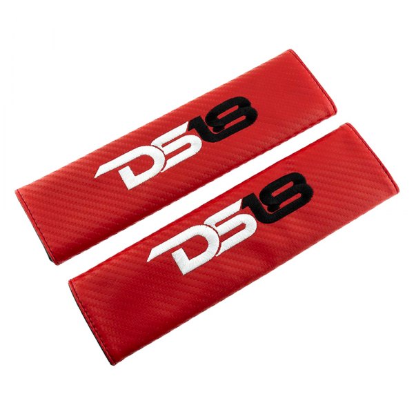 DS18® - Comfort Seat Belt Shoulder Strap Red Covers