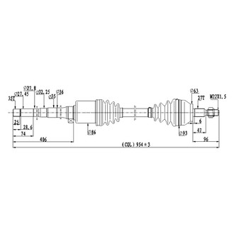 DSS® - Front Passenger Side CV Axle Shaft