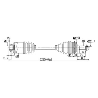 DSS® - Front Passenger Side CV Axle Shaft