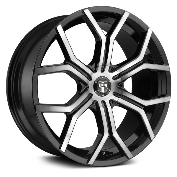 DUB® - S209 ROYALTY Matte Black with Machined Face and Double Dark Tint