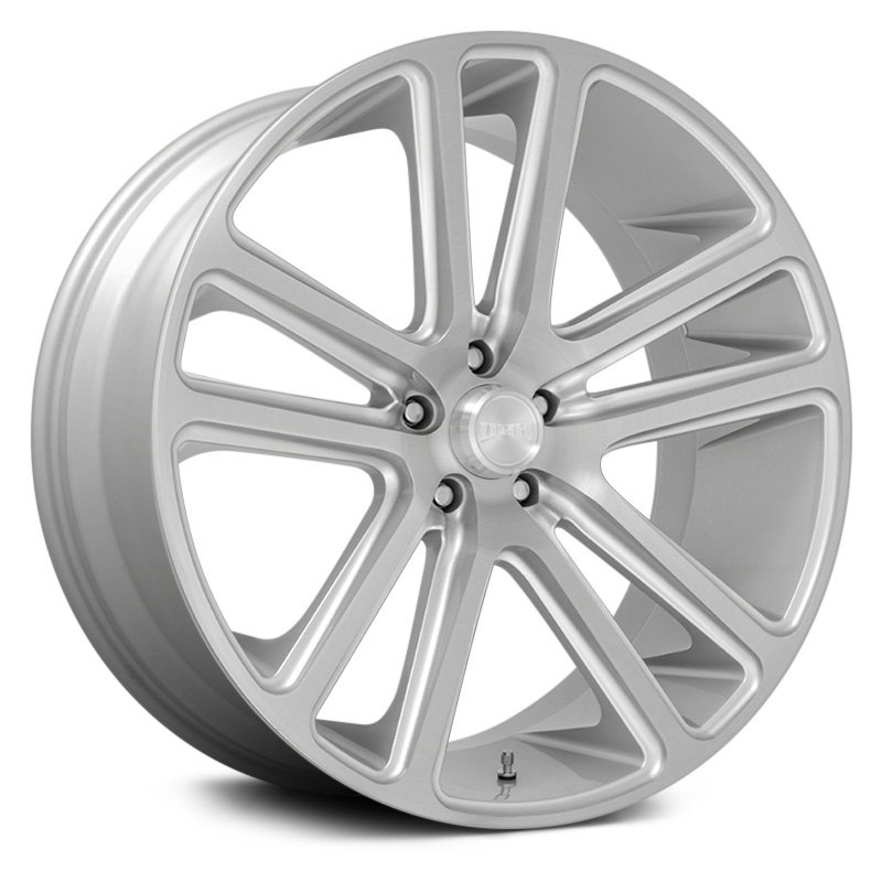 DUB® S257 FLEX Wheels - Gloss Silver with Brushed Face Rims