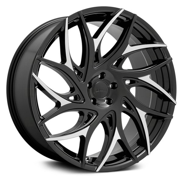 DUB® - S259 G.O.A.T. Gloss Black with Machined Spokes