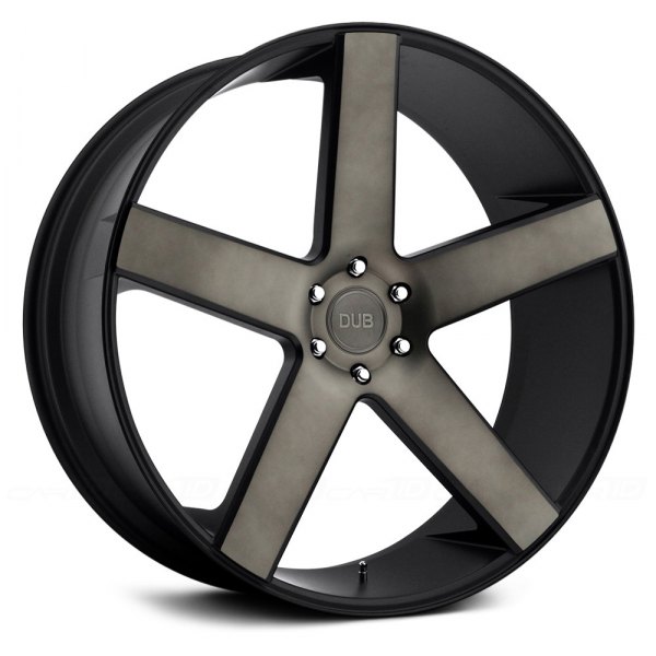 DUB® - S116 BALLER Black with Machined Face and Dark Tint