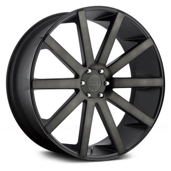 DUB® - S121 SHOT CALLA Matte Black with Machined Face and Double Dark Tint