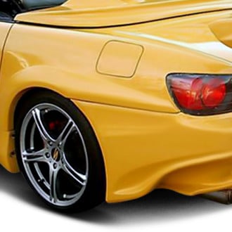 Duraflex® - Vader Style Fiberglass Rear Fender Flares (Unpainted)