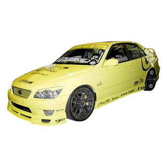 Duraflex® - V-Speed Style Fiberglass Side Skirt Rocker Panels (Unpainted)
