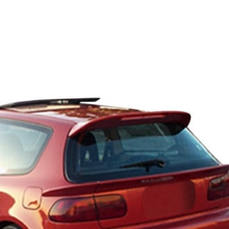 Duraflex® - Mid Wing Style Fiberglass Rear Roof Spoiler (Unpainted)