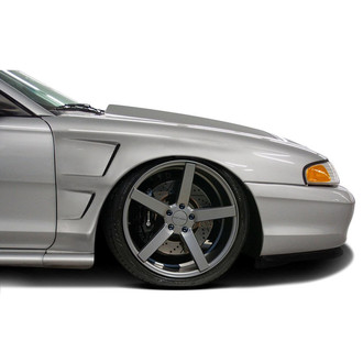 Duraflex® - Velocity Style Fiberglass Front Fenders (Unpainted)