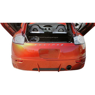 Duraflex® - Racer Style Fiberglass Rear Bumper Lip Under Air Dam Spoiler (Unpainted)