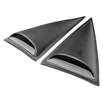 Duraflex® - Racer Style Fiberglass Window Scoop Louvers (Unpainted)
