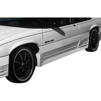 Duraflex® - Racer Style Fiberglass Side Skirt Rocker Panels (Unpainted)