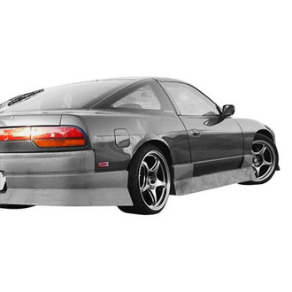Duraflex® - Type U Style Fiberglass Side Skirt Rocker Panels (Unpainted)