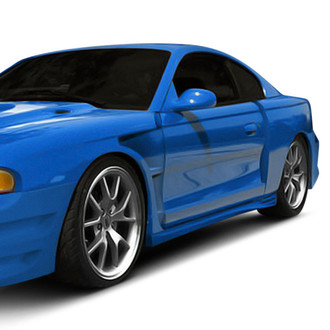 Duraflex® - GT500 Style Fiberglass Wide Body Door Caps (Unpainted)