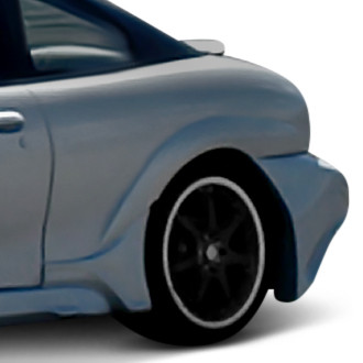 Duraflex® - Millenium Style Wide Body Fiberglass Rear Fender Flares (Unpainted)