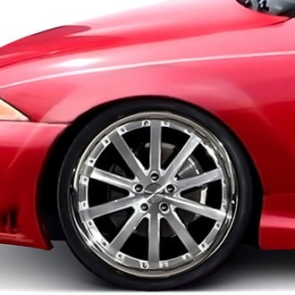Duraflex® - Millenium Style Wide Body Fiberglass Front Fender Flares (Unpainted)