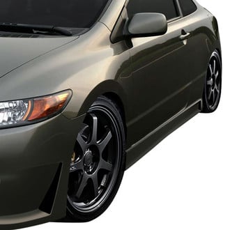 Duraflex® - B-2 Style Fiberglass Side Skirt Rocker Panels (Unpainted)
