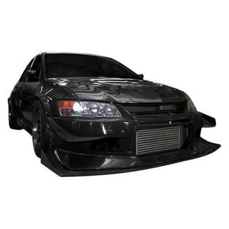 Duraflex® - VT-X Style Fiberglass Wide Body Front Bumper Cover (Unpainted)