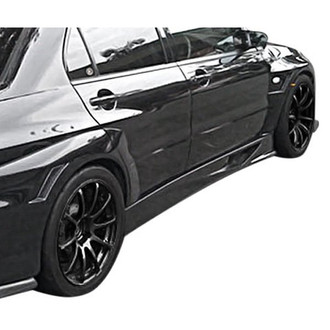 Duraflex® - VT-X Style Fiberglass Wide Body Side Skirt Rocker Panels (Unpainted)