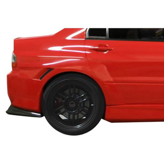 Duraflex® - VT-X Style Fiberglass Wide Body Rear Fender Flares (Unpainted)