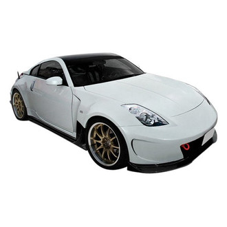 Duraflex® - AM-S Style Fiberglass Wide Body Front Under Spoiler Air Dam Bumper Lip Splitter (Unpainted)