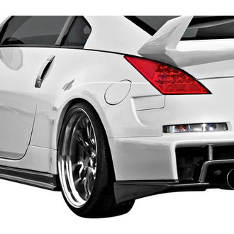 Duraflex® - AM-S Style Fiberglass Wide Body Rear Fender Flares (Unpainted)