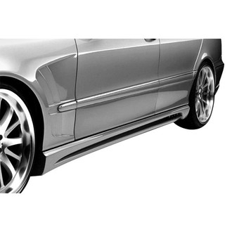 Duraflex® - W-2 Style Fiberglass Side Skirt Rocker Panels (Unpainted)