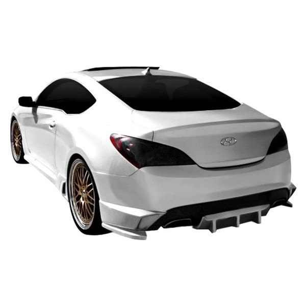  Duraflex® - TP-R Style Fiberglass Rear Bumper Lip Under Air Dam Spoiler with Diffuser (Unpainted)