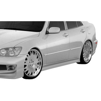 Duraflex® - V-Speed 2 Style Fiberglass Side Skirt Rocker Panels (Unpainted)