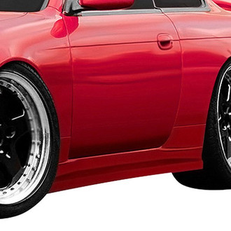 Duraflex® - WX-9 Style Fiberglass Side Skirt Rocker Panels (Unpainted)