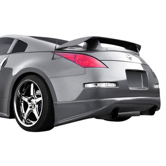 Duraflex® - J-Spec 2 Style Fiberglass Rear Bumper Lip Under Air Dam Spoiler (Unpainted)