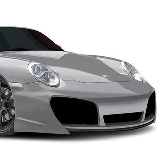 Duraflex® - Eros Style Version 1 Fiberglass Front Bumper Lip Under Spoiler Air Dam (Unpainted)
