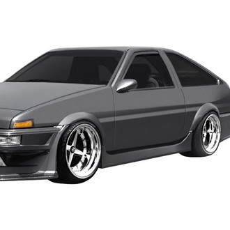 Duraflex® - MB-R Style Fiberglass Side Skirt Rocker Panels (Unpainted)