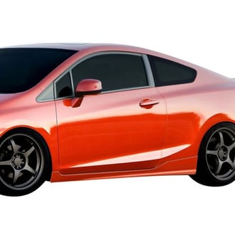Duraflex® - H-Sport Style Fiberglass Side Skirt Rocker Panels (Unpainted)