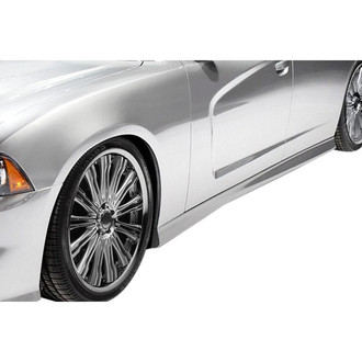 Duraflex® - SRT Style Fiberglass Side Skirt Rocker Panels (Unpainted)