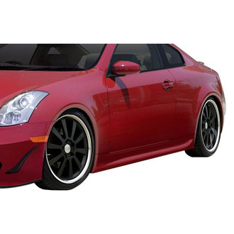Duraflex® - Sigma Style Fiberglass Side Skirt Rocker Panels (Unpainted)