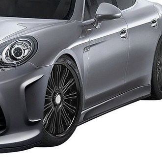 Duraflex® - Eros Style Version 4 Fiberglass Side Skirt Rocker Panels (Unpainted)