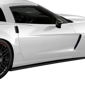Duraflex® - GT500 Style Fiberglass Side Skirt Splitters (Unpainted)