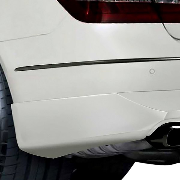  Duraflex® - Eros Style Version 1 Fiberglass Rear Add On Bumper Extensions (Unpainted)