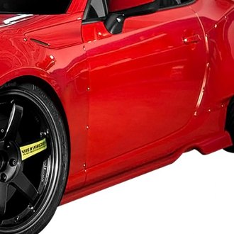 Duraflex® - GT500 Style Fiberglass Wide Body Side Splitters (Unpainted)