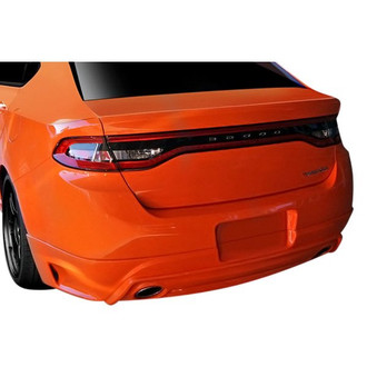Duraflex® - Racer Style Fiberglass Rear Bumper Lip Under Air Dam Spoiler (Unpainted)