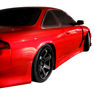 Duraflex® - V-Speed Style Fiberglass Wide Body Side Skirt Rocker Panels (Unpainted)