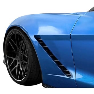 Duraflex® - Stingray Z Style Fiberglass Front Fenders (Unpainted)