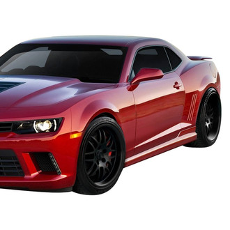 Duraflex® - GT Concept Style Fiberglass Side Skirt Rocker Panels (Unpainted)