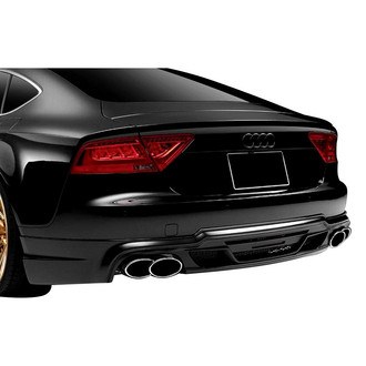 Duraflex® - Eros Style Version 1 Fiberglass Rear Bumper Lip Under Air Dam Spoiler (Unpainted)