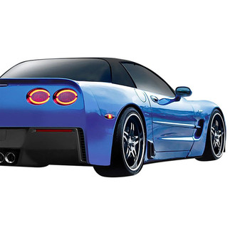 Duraflex® - Stingray Z Style Fiberglass Side Skirt Splitters (Unpainted)