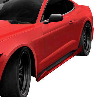 Duraflex® - Grid Style Fiberglass Side Skirt Rocker Panels (Unpainted)