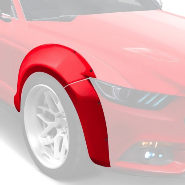  Duraflex® - Grid Style Wide Body Fiberglass Front Fender Flares (Unpainted)