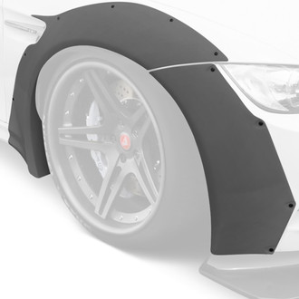 Duraflex® - Circuit Style Wide Body Fiberglass Front Fender Flares (Unpainted)