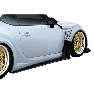 Duraflex® - VR-S Style Fiberglass Wide Body Side Skirts (Unpainted)
